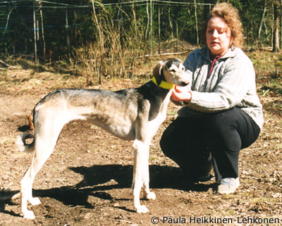 Farha al-Faifa & Micaela Lehtonen in April 2000