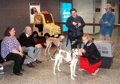 Basma at the airport