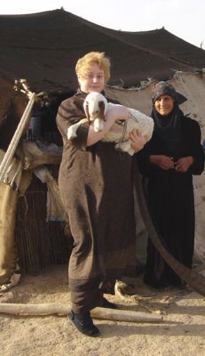 Micaela beduuinileiriss Syyriassa